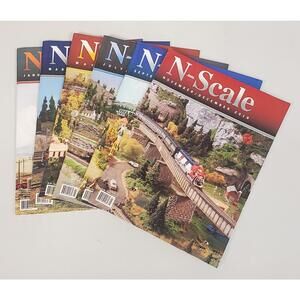 Lot of 6 N-Scale Magazine 2019 Full Year Jan/Feb – Nov/Dec Model Railroading